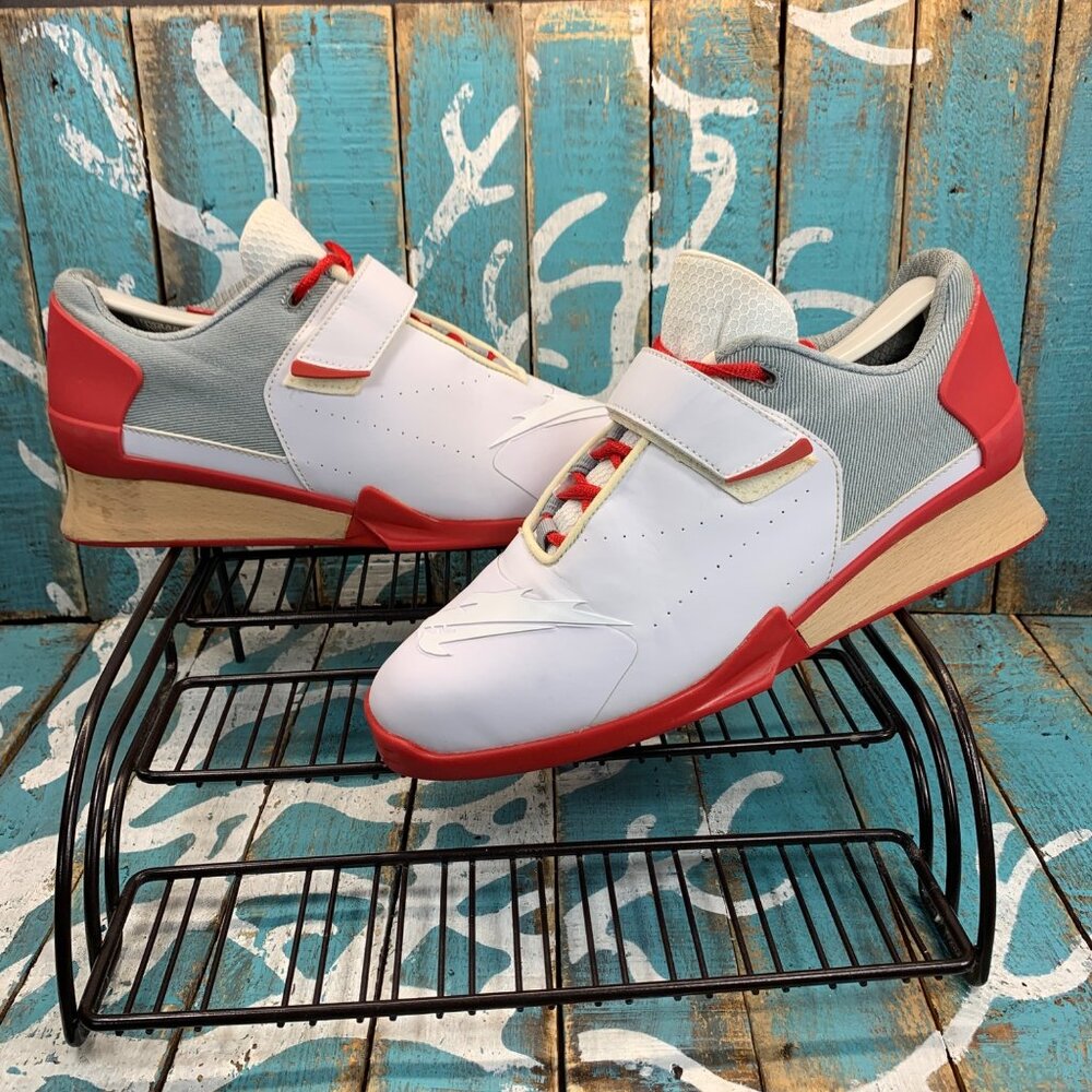 VELAASA Strake Men's US Size 8.5 Women's 10 Red Olympic Weightlifting Shoes